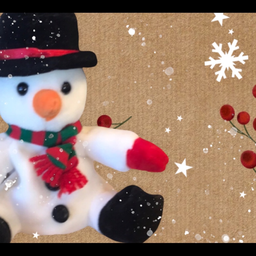 Adorable 
Bean filled 🎄snowman